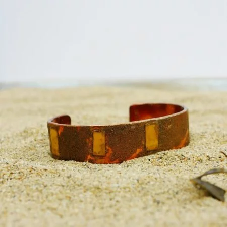 Copper cuff bracelet men's Sustainable, stylish, and nature-inspired design.