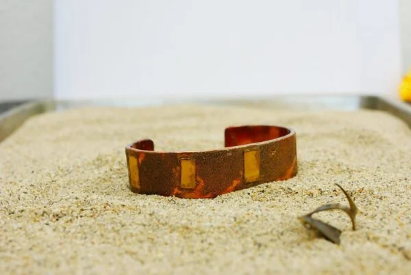 Copper cuff bracelet men's Sustainable, stylish, and nature-inspired design.