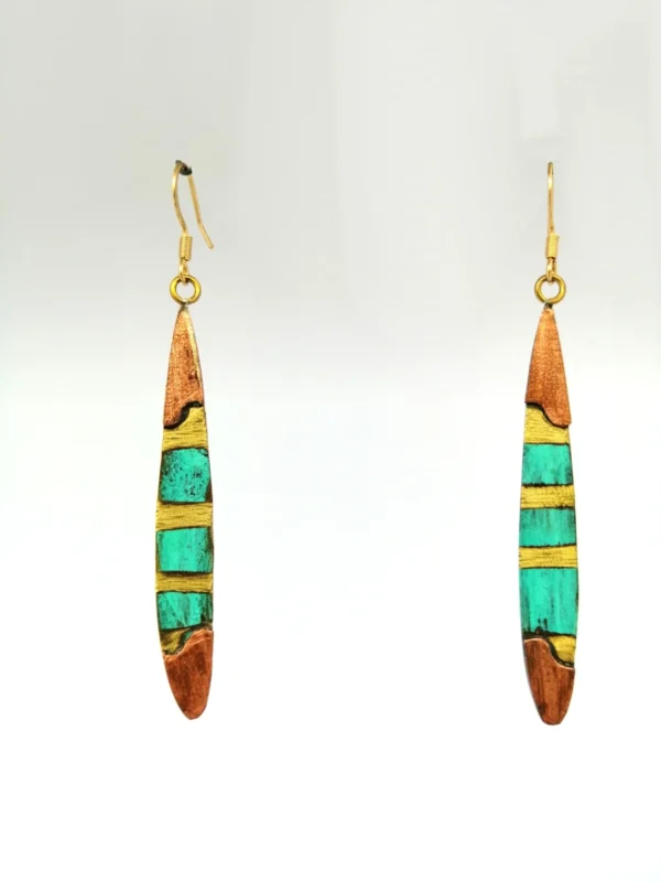 Bronze Oval Earring