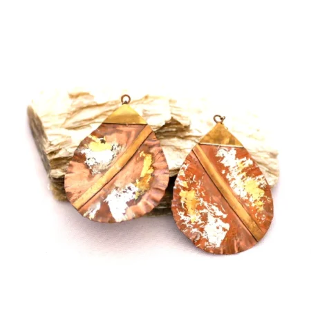 Large long earrings eco-friendly Earrings