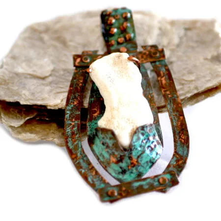 white coral pendant