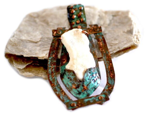 white coral pendant