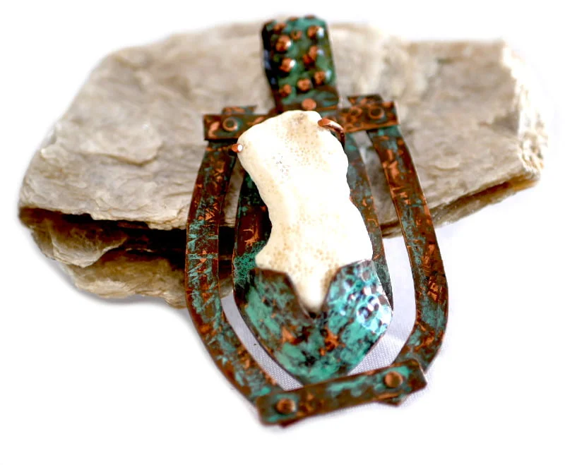 white coral pendant