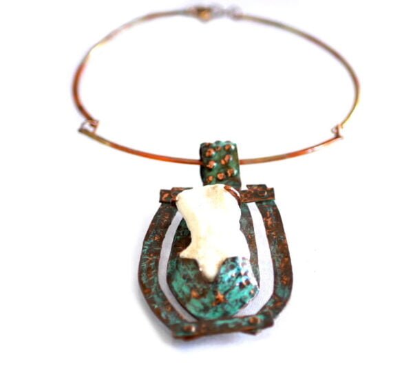 white coral pendant