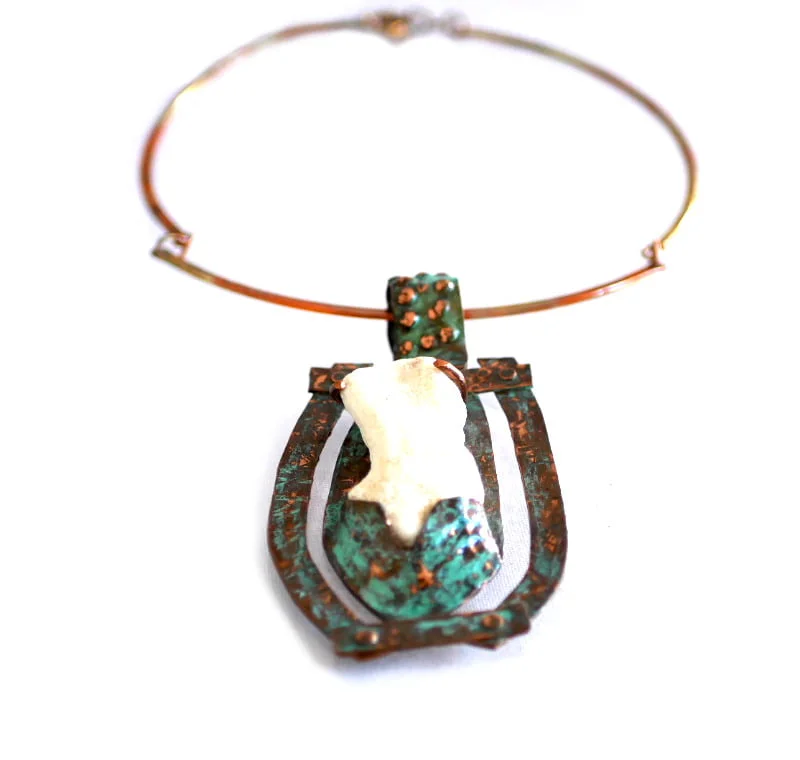 white coral pendant
